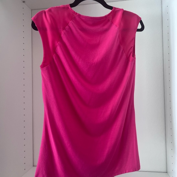 ANTONIO MELANI Fuchsia Draped Blouse - Picture 2 of 4